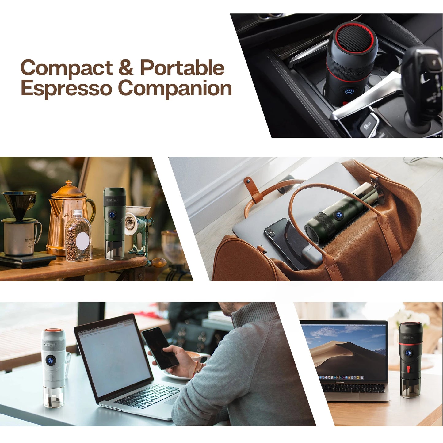 Portable Espresso Machine for Car & Home | 12V Travel Coffee Maker