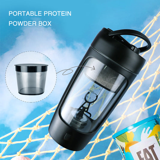 21 oz Electric Protein Shaker Bottle – USB Rechargeable & Leak-Proof