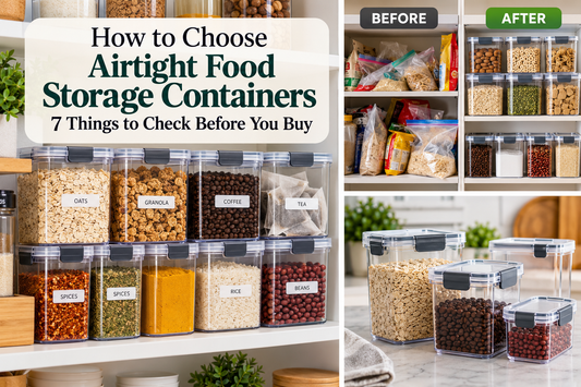 stackable food storage containers, pantry storage containers, airtight pantry containers, clear food storage containers, dry food storage containers, food storage containers with lids