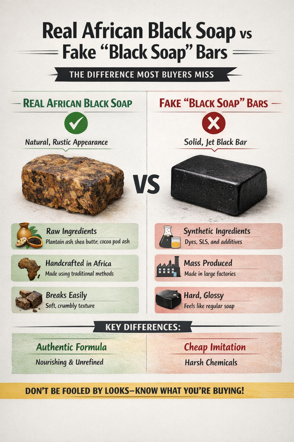 Real African Black Soap vs Fake “Black Soap” Bars, The Difference Most Buyers Miss