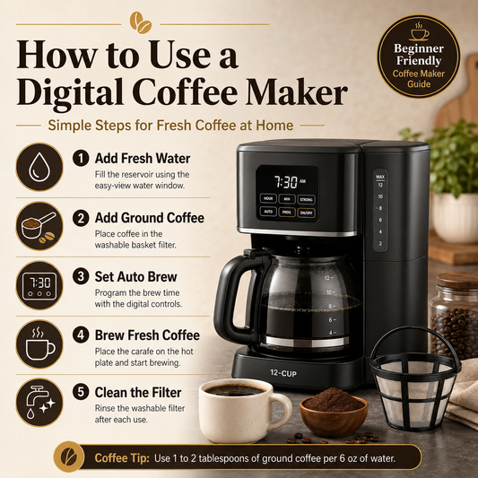 How to Use a Digital Coffee Maker