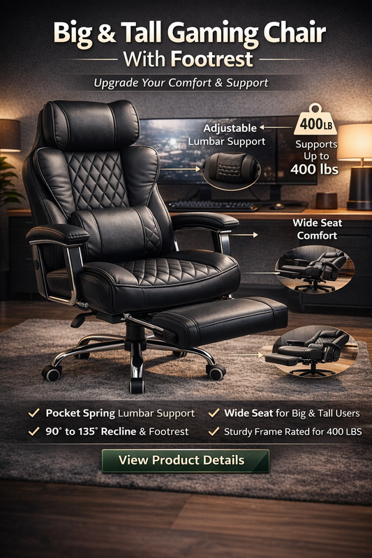 ergonomic office chair with footrest for home office