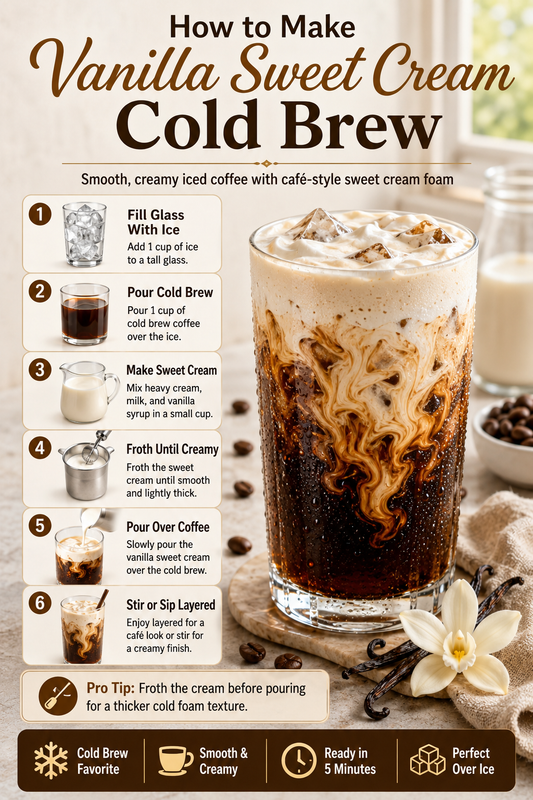 How to Make Vanilla Sweet Cream Cold Brew at Home