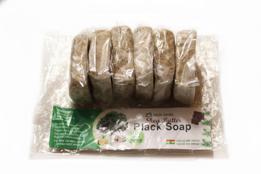 Raw African Black Soap Bar – Natural Organic Cleanser for Acne and Dark Spots