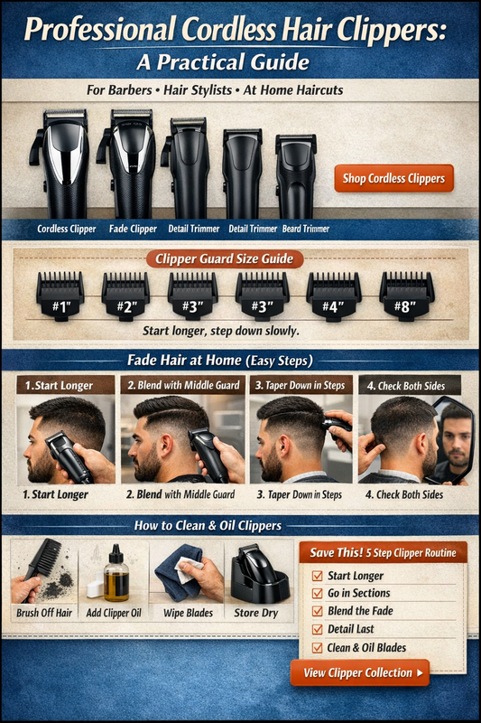 Professional Cordless Hair Clippers: A Practical Guide for Barbers, Hair Stylists, and At Home Haircuts