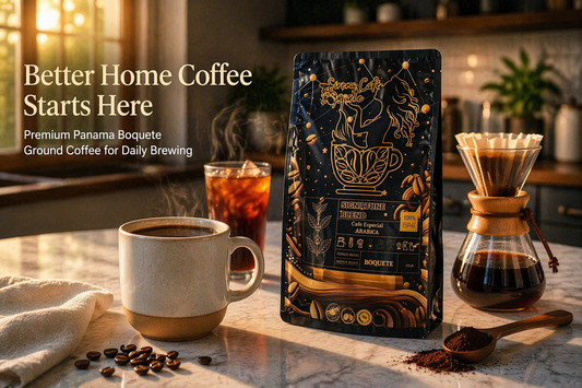 premium panama boquete specialty ground coffee for better home brewing