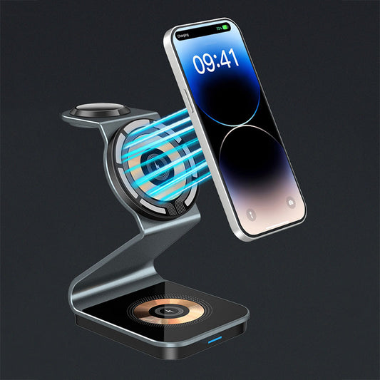 3 in 1 Wireless Charger Charging Station for iPhone, Apple Watch, and AirPods - Fast and Convenient Charging Solution