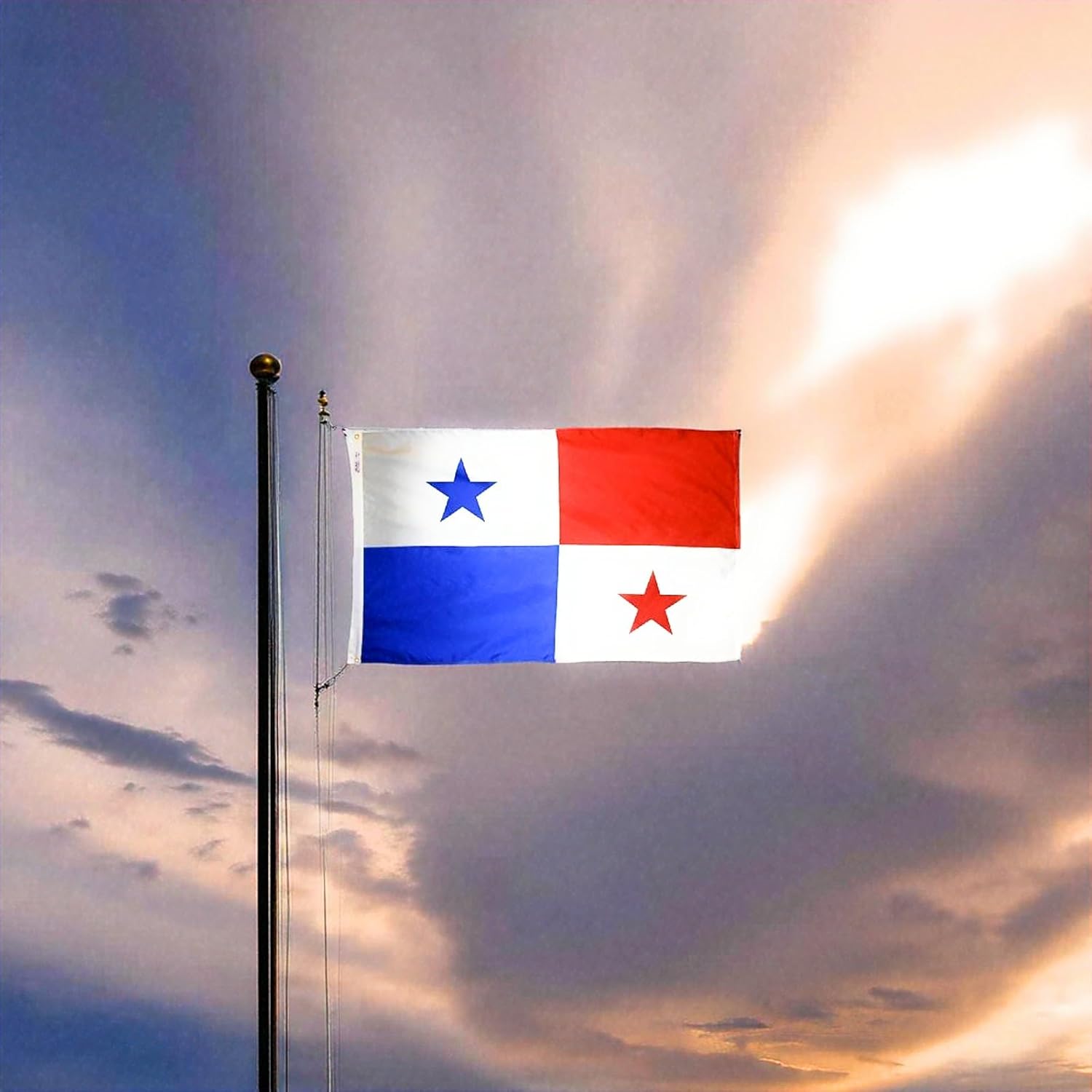 Panama Flag 4 X 6 Feet - Red White Blue - Bandera De Panama - Panamanian Flag for Indoor and Outdoor Use