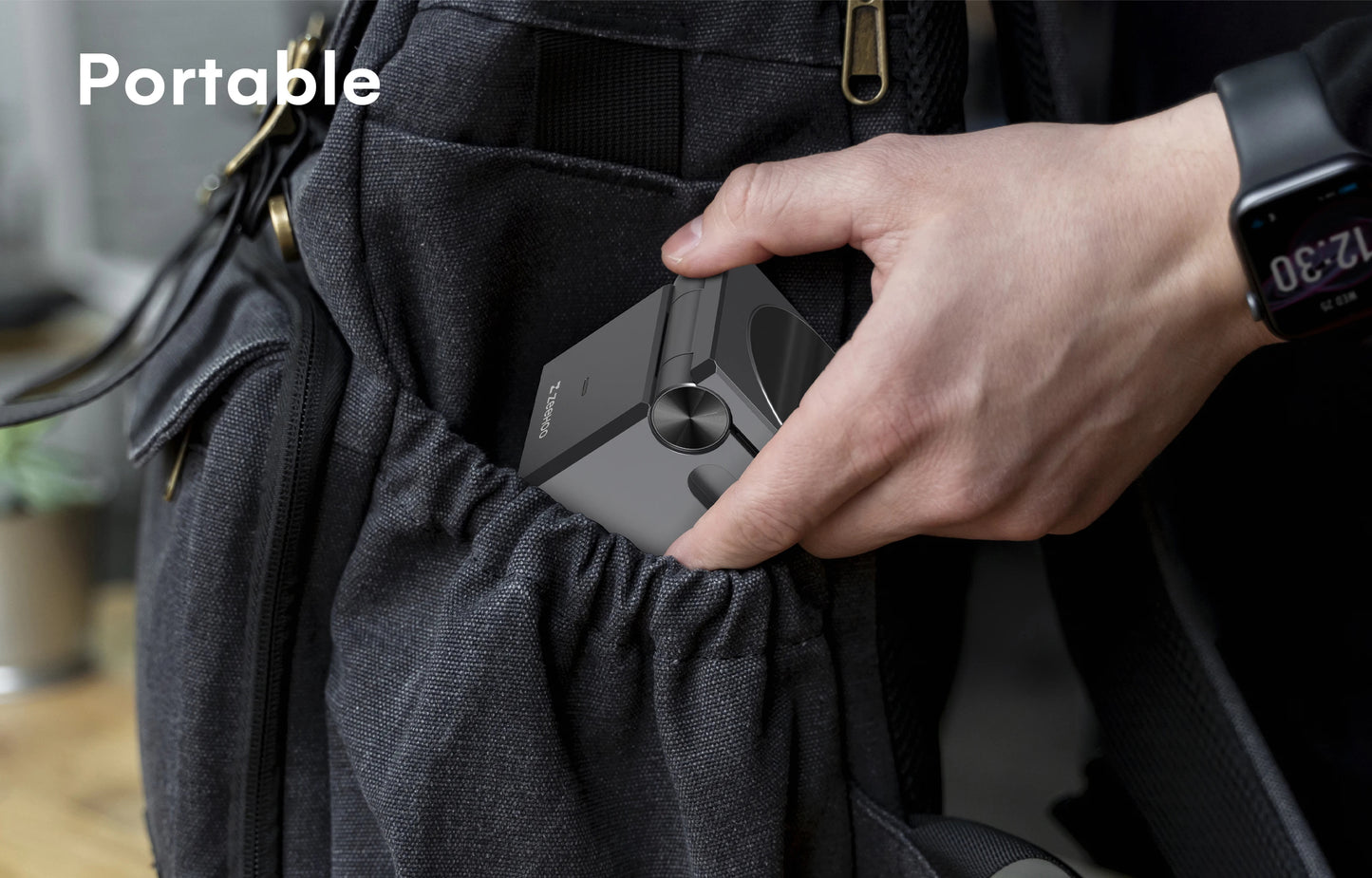 3-in-1 Charging Station Multiple Devices Apple, MagSafe Portable Charger iPhone Wireless Stand, Travel Charger for iPhone