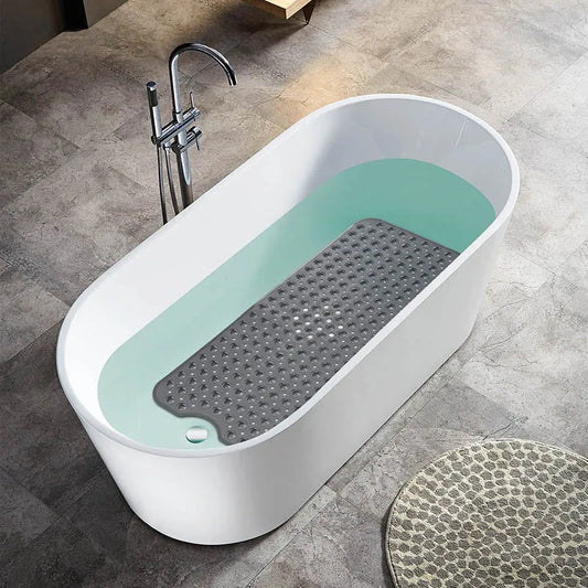 Bathtub Mat 40 x 16 inches, Machine Washable Bathroom Mats Massage Bathtub Mat Bath Shower Mat with Suction Cups