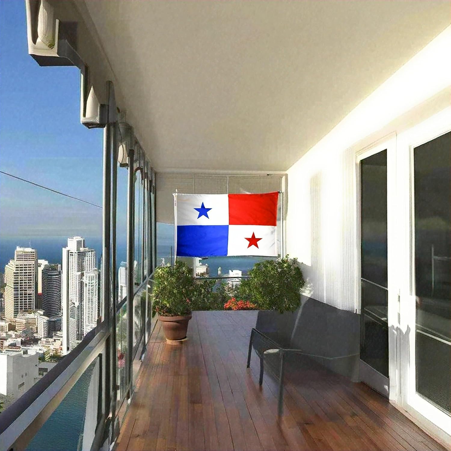 Panama Flag 4 X 6 Feet - Red White Blue - Bandera De Panama - Panamanian Flag for Indoor and Outdoor Use