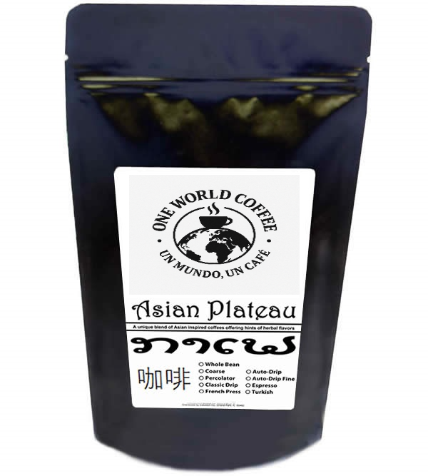 Asian Plateau Blend Coffee - One World Coffee, Un Mundo Un Cafe