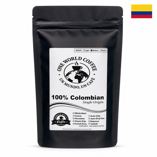 100% Colombian Coffee – Single Origin Medium Roast - One World Coffee, Un Mundo Un Cafe