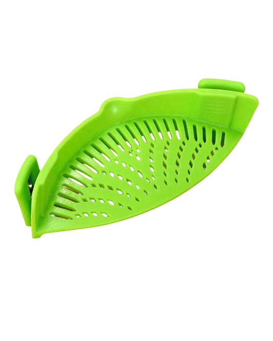 Silicone Snap Strainer Adjustable Silicone Pot Strainer for Pasta Vegetable Noodles Pot Bowl